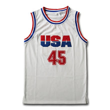 Load image into Gallery viewer, Mens USA Basketball Jerseys Donald Trump 45 Jersey 2016 Commemorative Edition Donald Trump Stitched White Shirts
