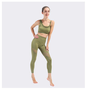 Women Tracksuit Yoga Set One Shoulder Seamless Fitness Suit Running Sport Bra Yoga Pants Leggings Female Costume Gym Clothing