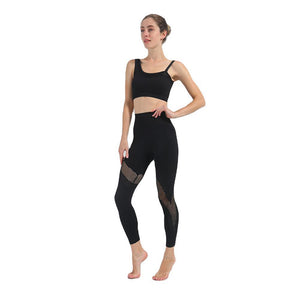 Women Tracksuit Yoga Set One Shoulder Seamless Fitness Suit Running Sport Bra Yoga Pants Leggings Female Costume Gym Clothing