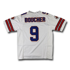 The Waterboy Movie Football #9 Bobby Boucher White Orange Jersey Stitched