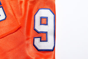 The Waterboy Movie Football #9 Bobby Boucher White Orange Jersey Stitched